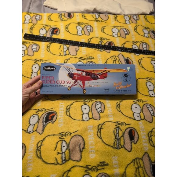 GUILLOW'S Piper Super Cub 95 Flying Model Airplane Kit 602~20” Wing Span NEW - Picture 1 of 7